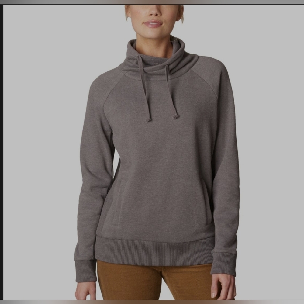 Prana Gotu Pullover Sweatshirt Grey/Off White Size XL Made With Organic Cotton - Picture 2 of 7